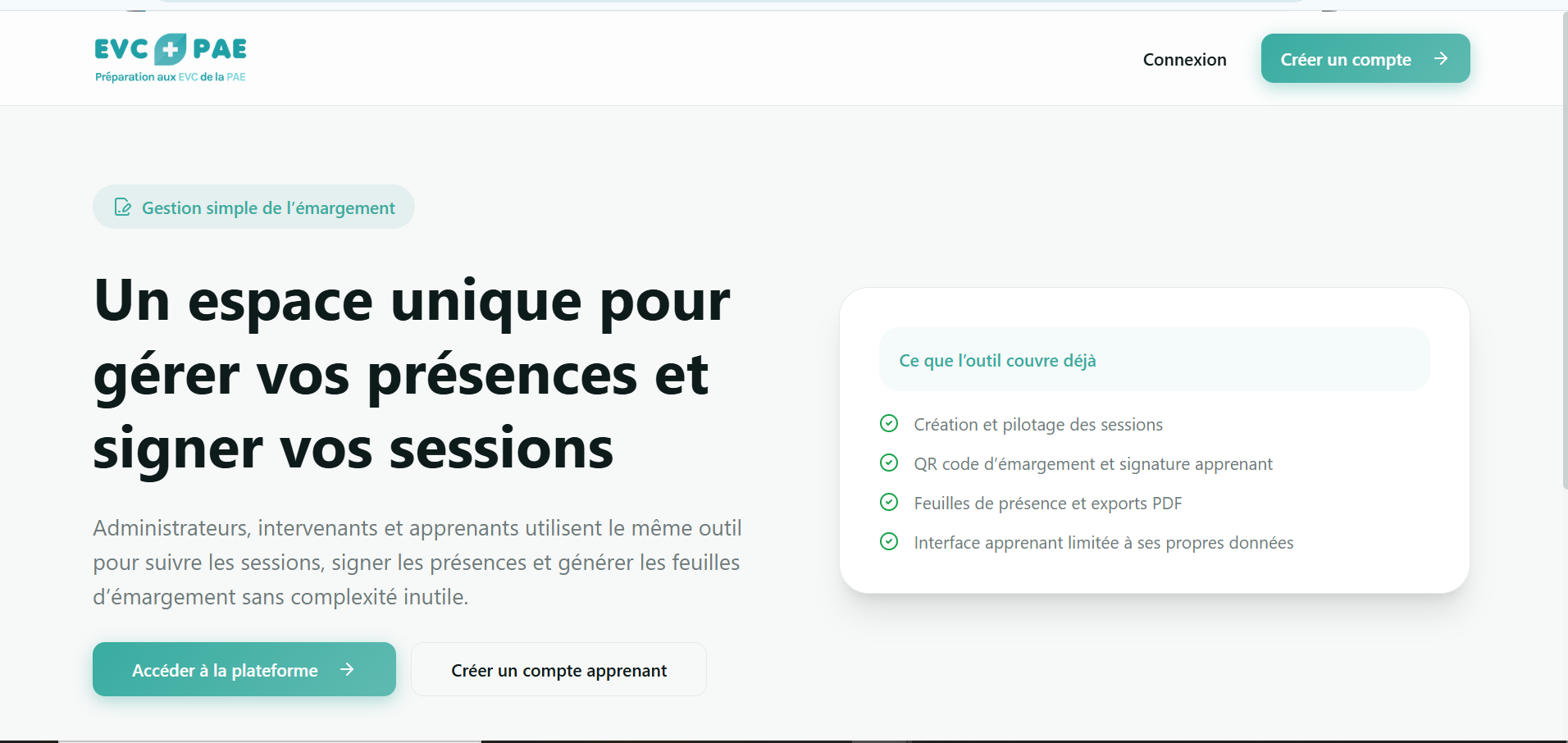 Émargement en ligne